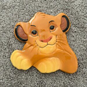 Vintage Treasure Craft Ceramic Trivet with Simba from Disney's Lion King